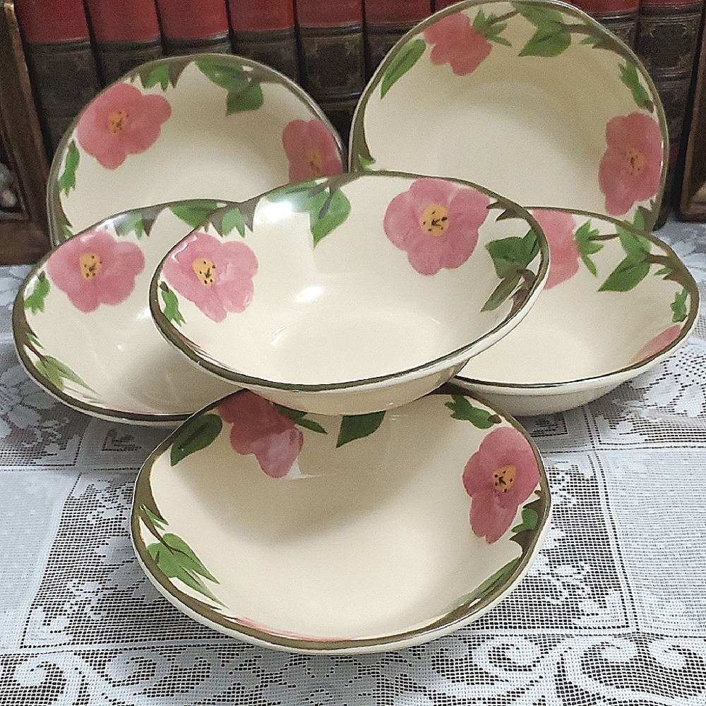 Franciscan Desert Rose Fruit Bowls set of 6